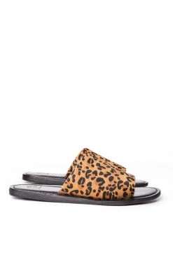 NYLA LAGUNA LEOPARD PRINT SLIDE